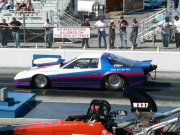 WHITE and PURPLE PONTIAC Firebird